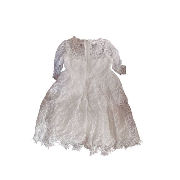 Trish Scully child size 6 Bella Rafaela dress and belt set antique white formal - Picture 1 of 6
